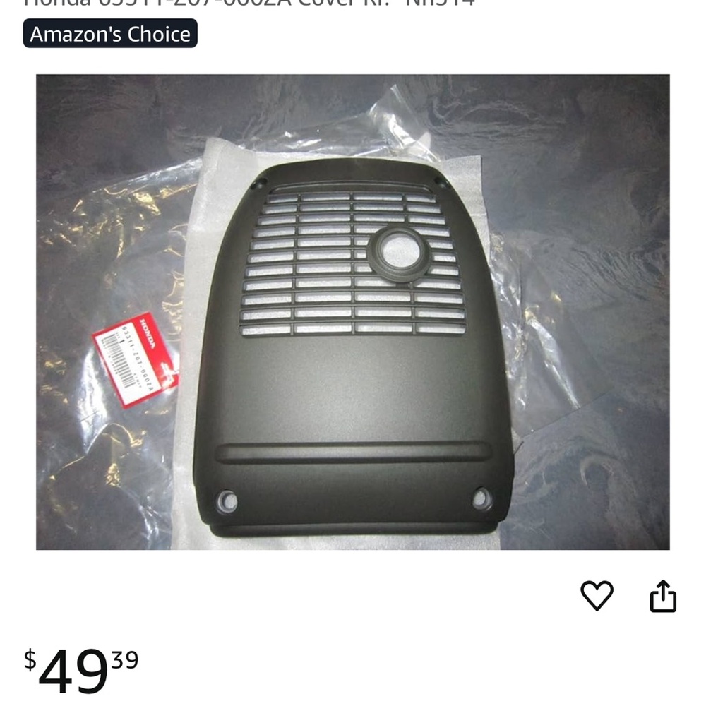Honda Red Side Cover for EB2000i EU2000i - Picture 5 of 5